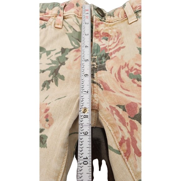 Current/Elliott Jeans Women's Size 27 Beige The Stiletto Haystack Floral Skinny - Picture 6 of 7